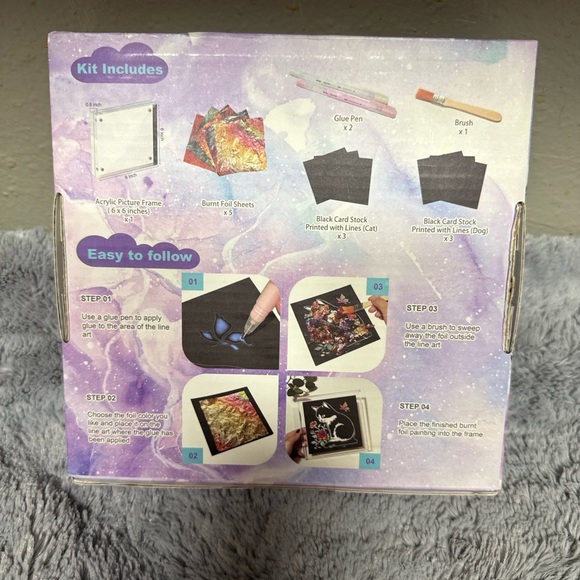 Burnt Foil Art - Cat & Dog Design - Picture 2 of 2